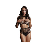 Duo Net Key-Hole Bra Set